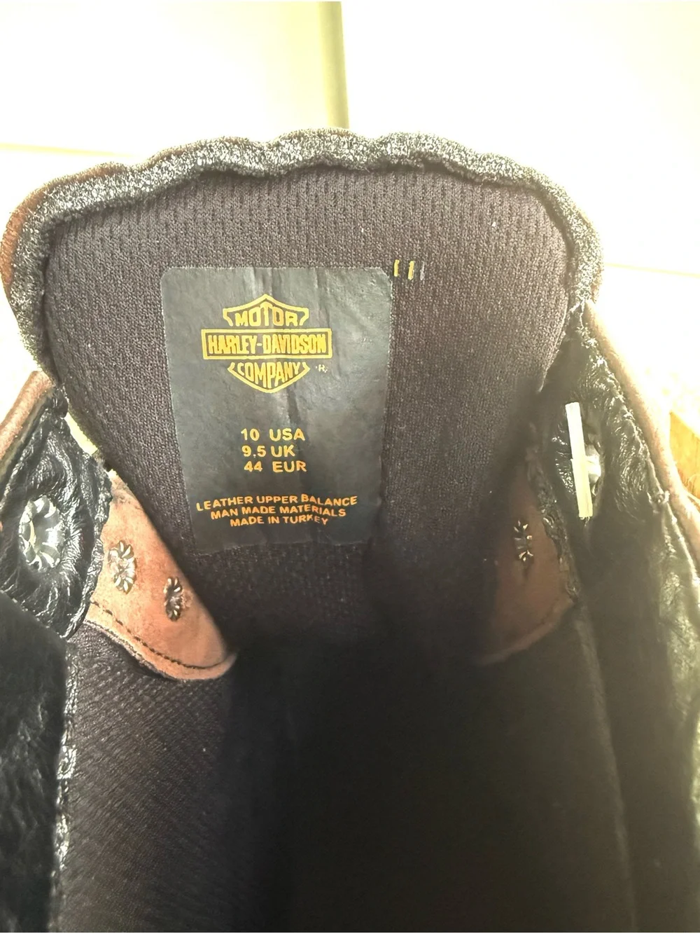 Harley Davidson Mens 10 Brown Leather Motorcycle Biker Lace-up Boots NWT Rare